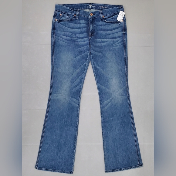 7 For All Mankind Denim - 7 for all Mankind jeans woman's size 32 mid rise bootcut A pocket